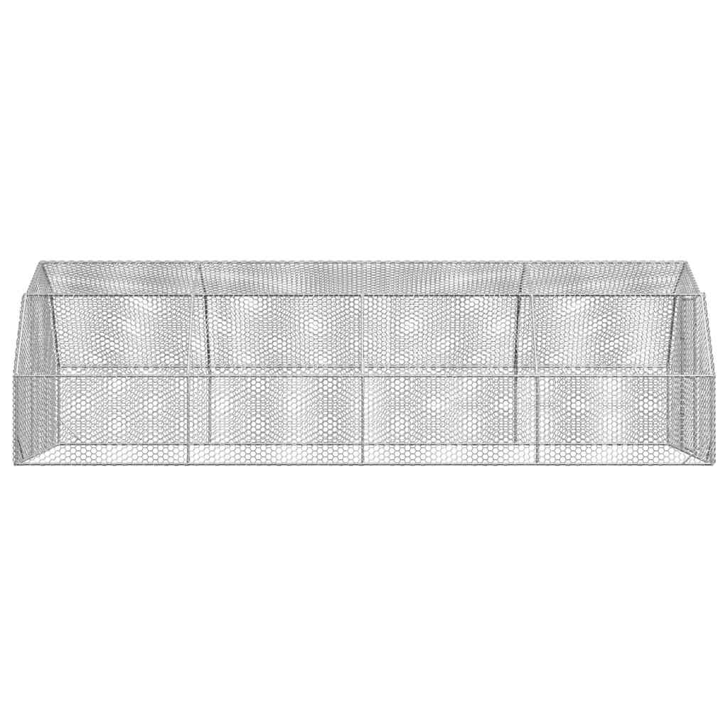 Chicken Run 2.5x8x2.25 m Galvanised Steel