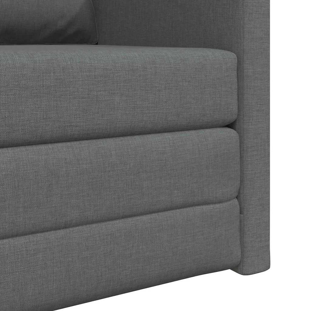 Sofa Bed Dark Grey 74 x 77 x 81 cm Velvet