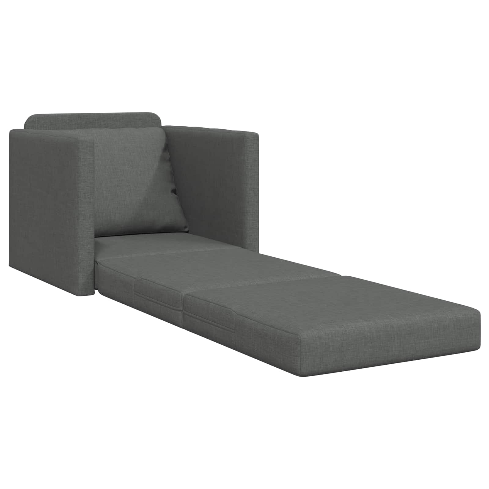 Sofa Bed 60cm Dark Grey Fabric