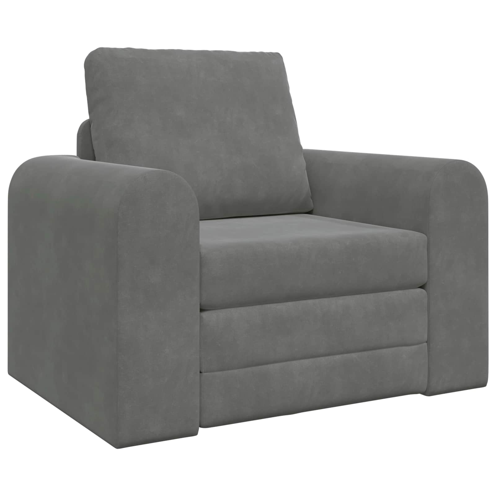 Sofa Bed Dark Grey 98 x 71 x 83 cm Velvet