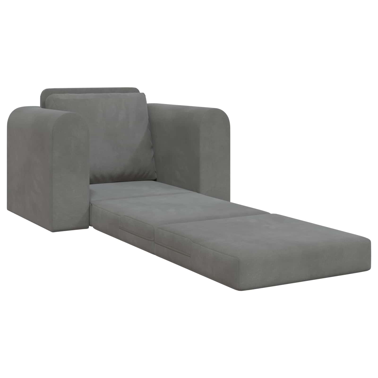 Sofa Bed Dark Grey 98 x 71 x 83 cm Velvet