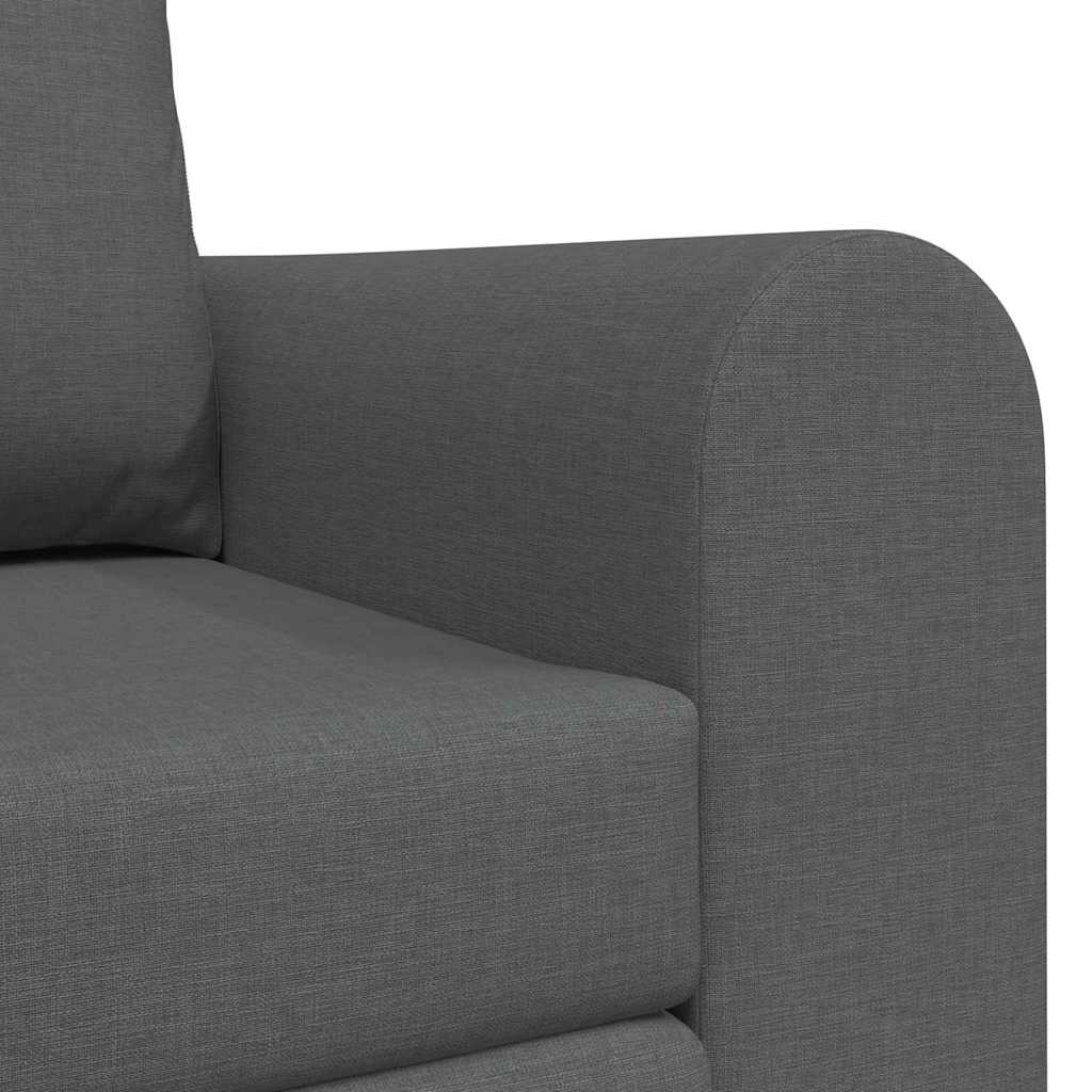 Sofa Bed 60cm Dark Grey Fabric