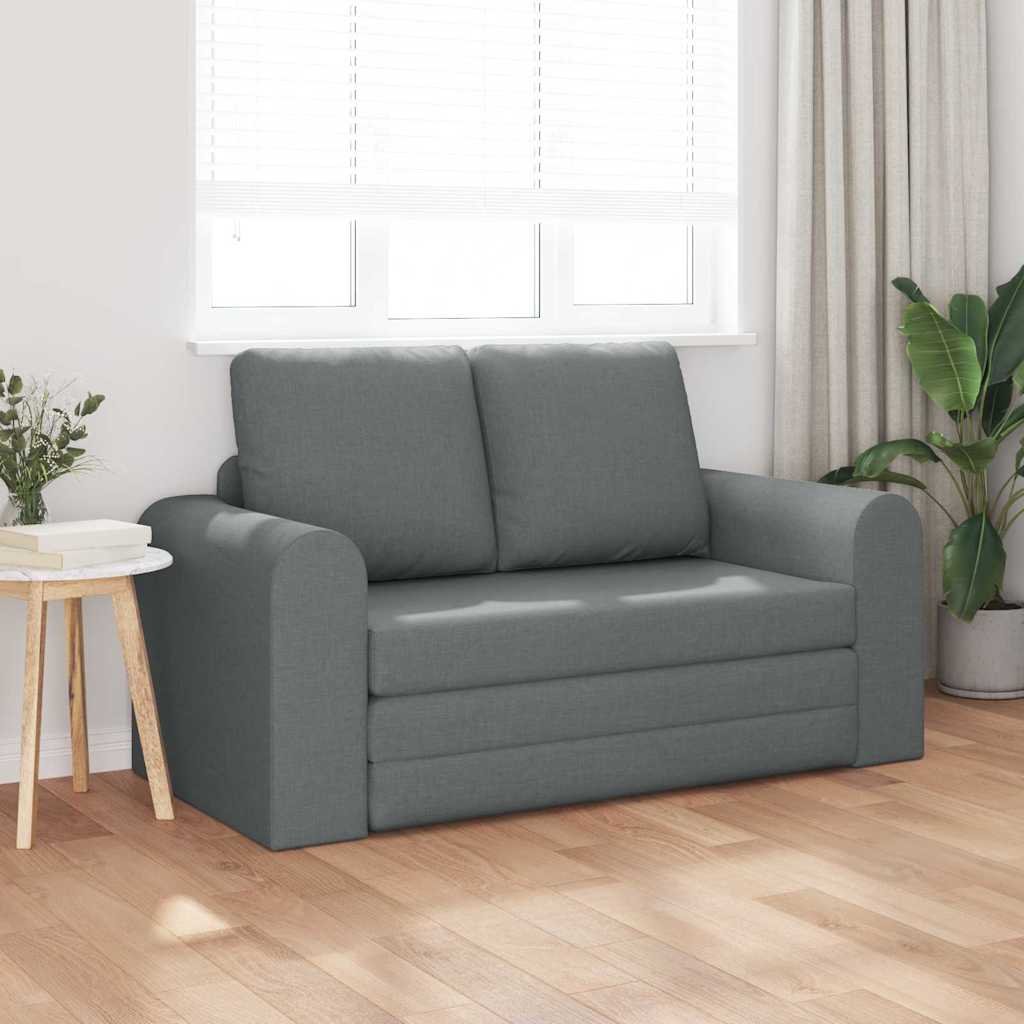 Sofa Bed 60cm Dark Grey Fabric