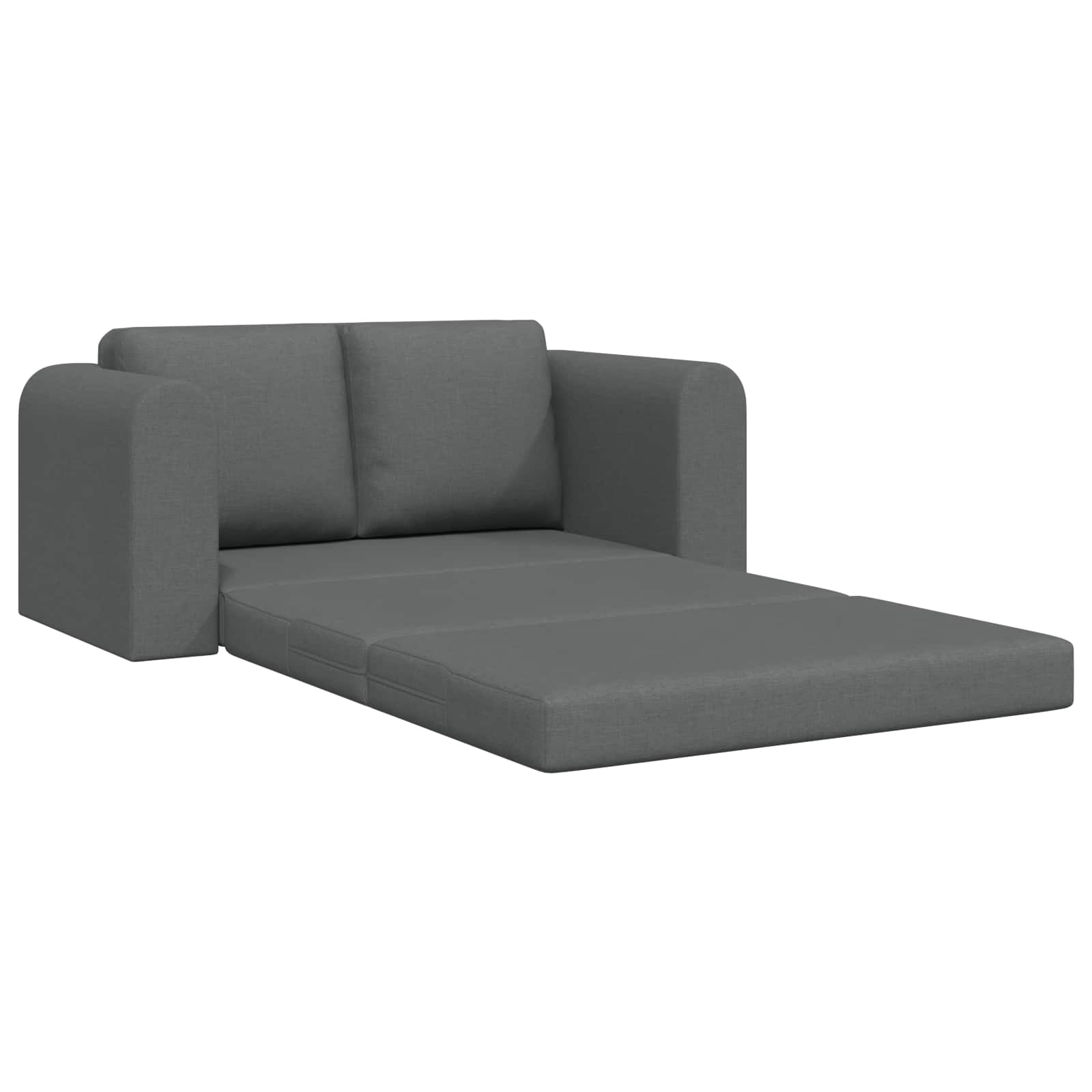 Sofa Bed 60cm Dark Grey Fabric