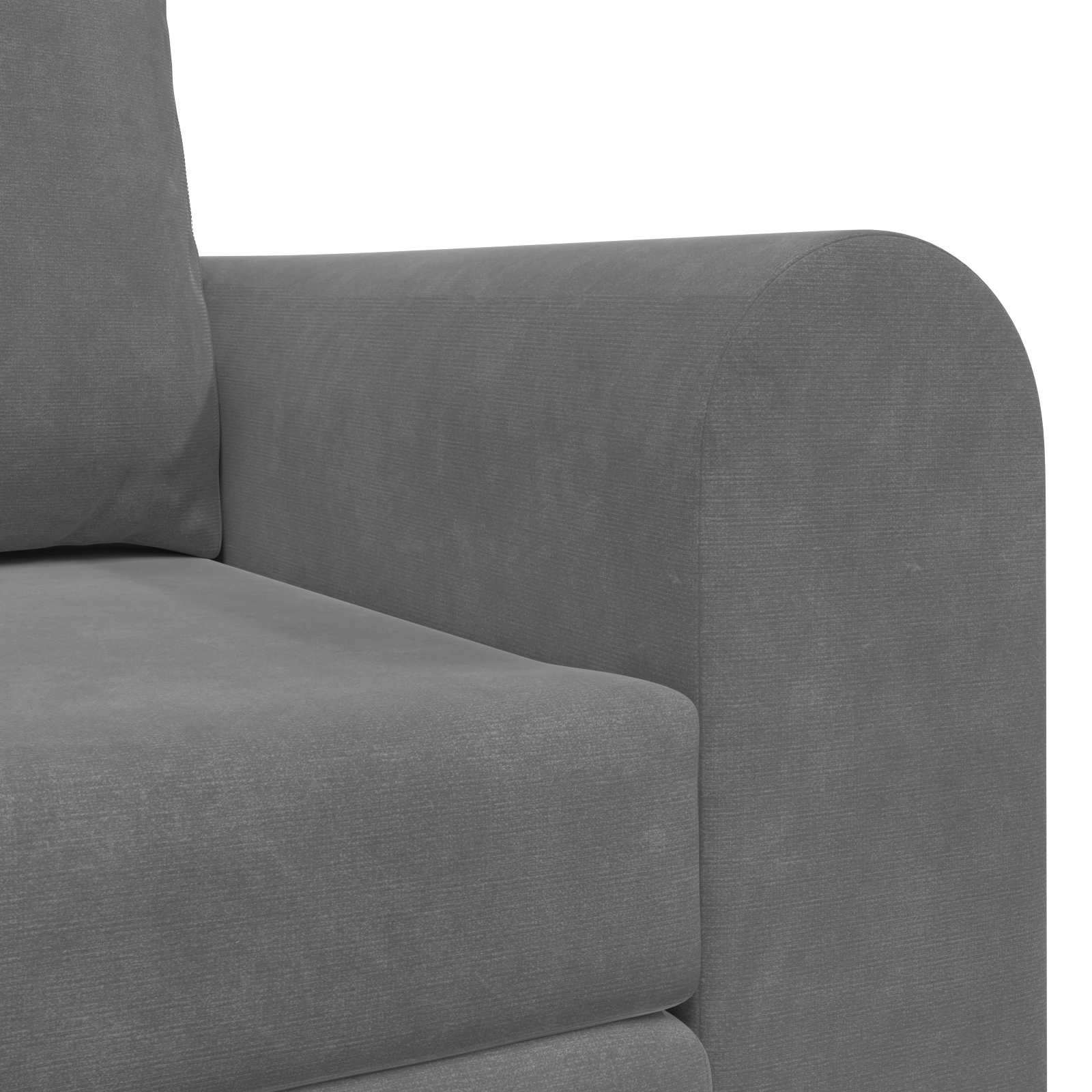 Sofa Bed Dark Grey 148 x 71 x 83 cm Velvet