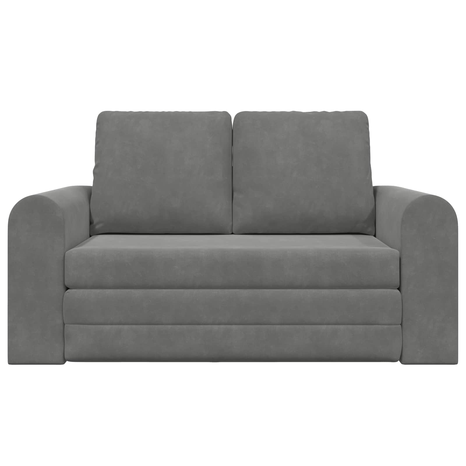 Sofa Bed Dark Grey 148 x 71 x 83 cm Velvet