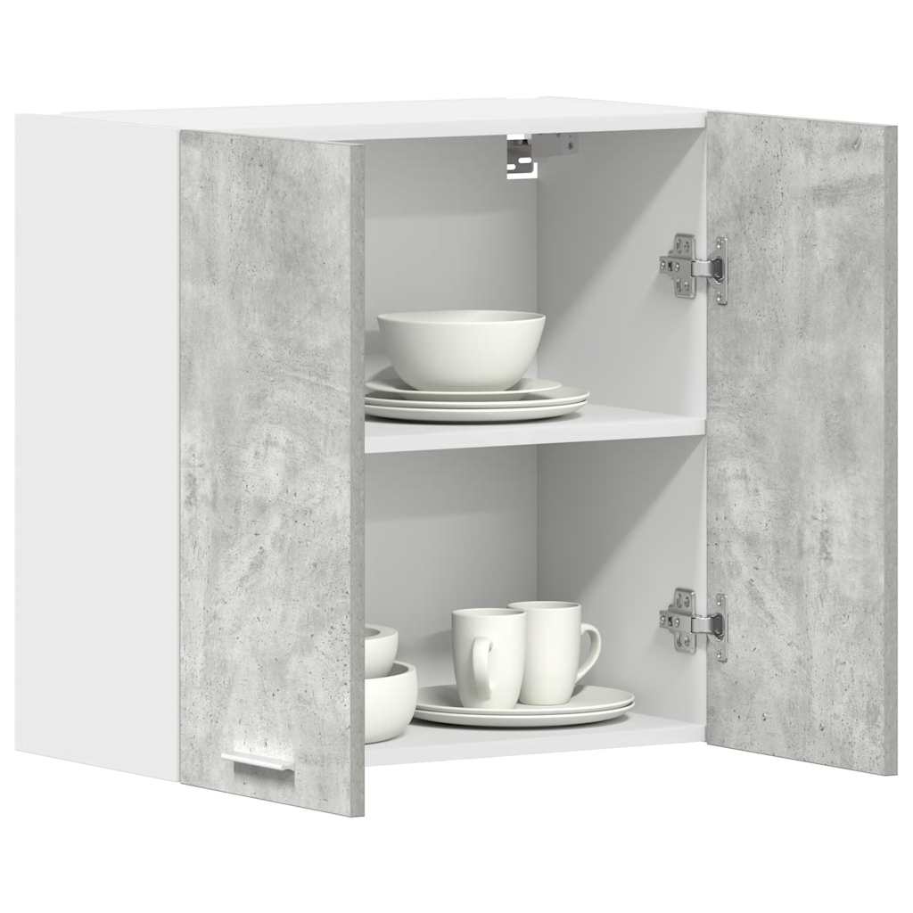 Kitchen Wall Cabinet Concrete Grey 60x31x60 cm Engineered Wood