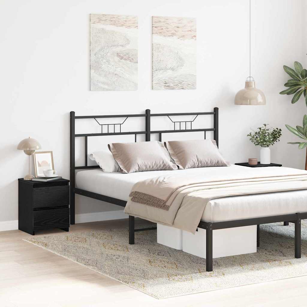 Bedside Cabinet 2 pcs Black Oak 30 x 30 x 40 cm Engineered Wood