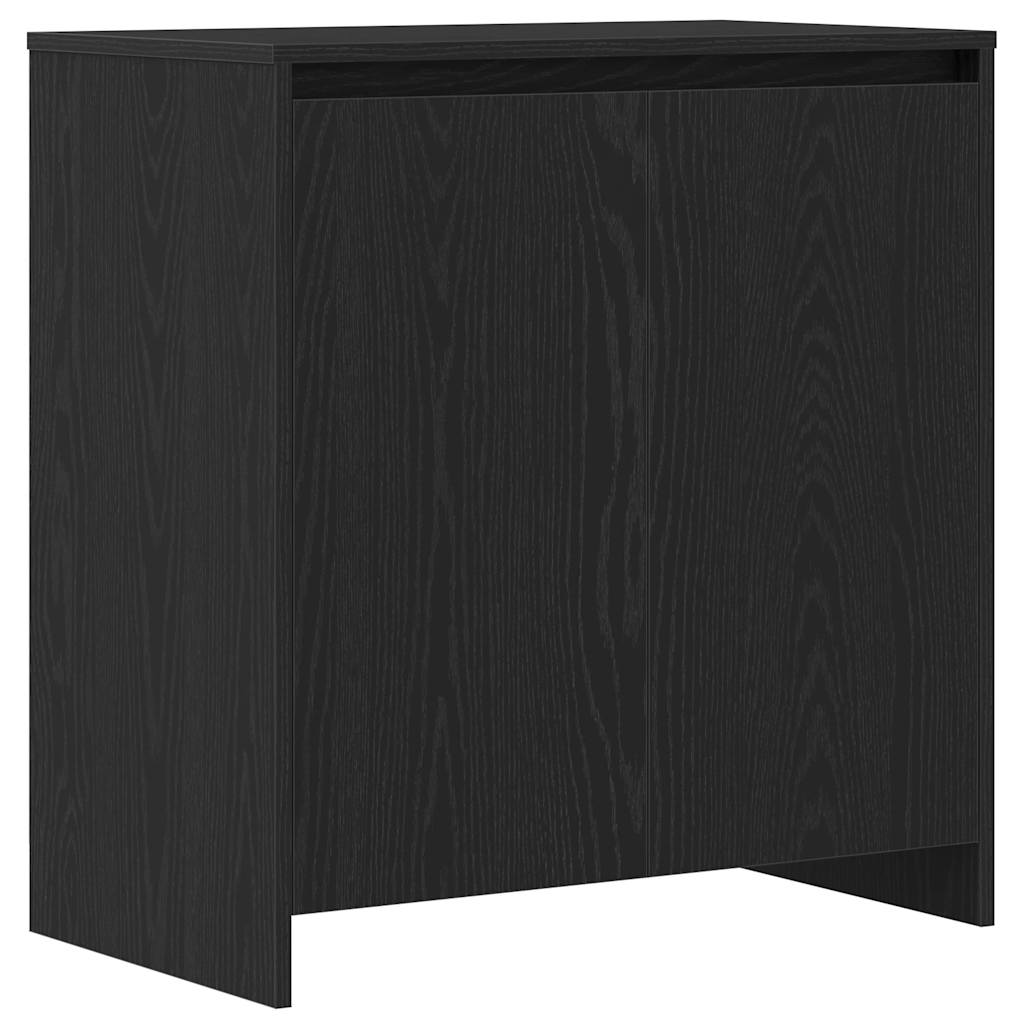 Sideboard Black Oak 70x41x75 cm Engineered Wood
