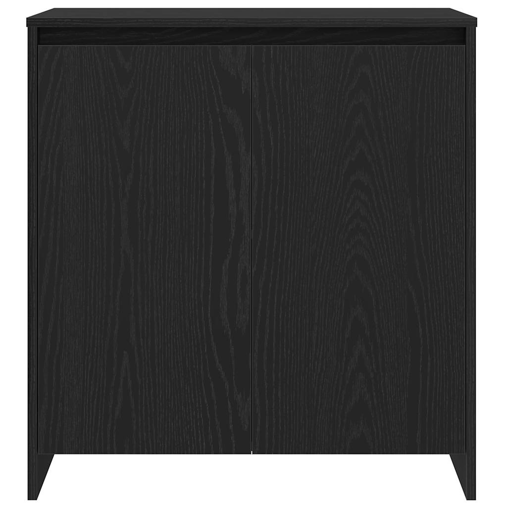 Sideboard Black Oak 70x41x75 cm Engineered Wood