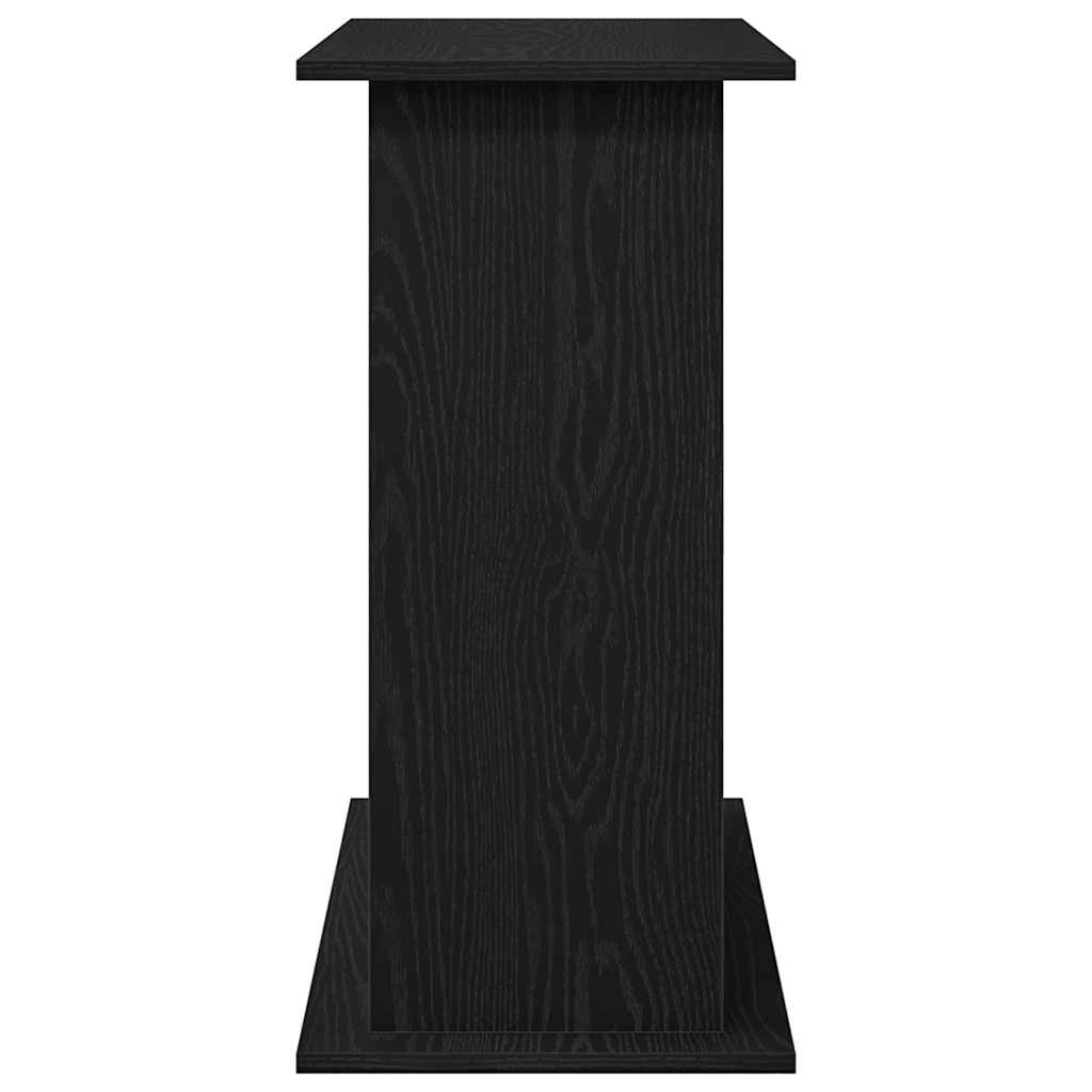 Aquarium Stand Black Oak 81x36x73 cm Engineered Wood
