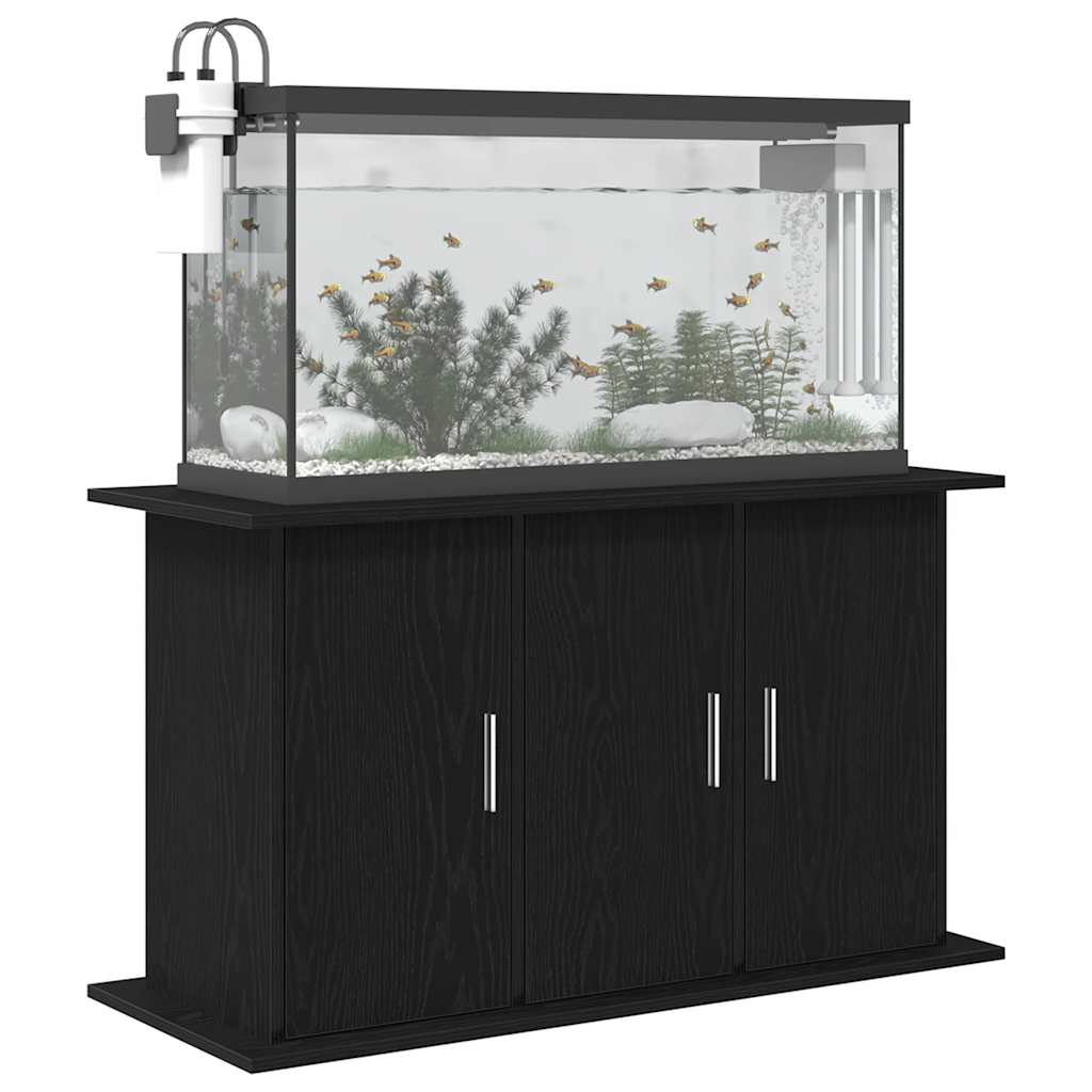 Aquarium Stand Black Oak 101x41x58 cm Engineered Wood