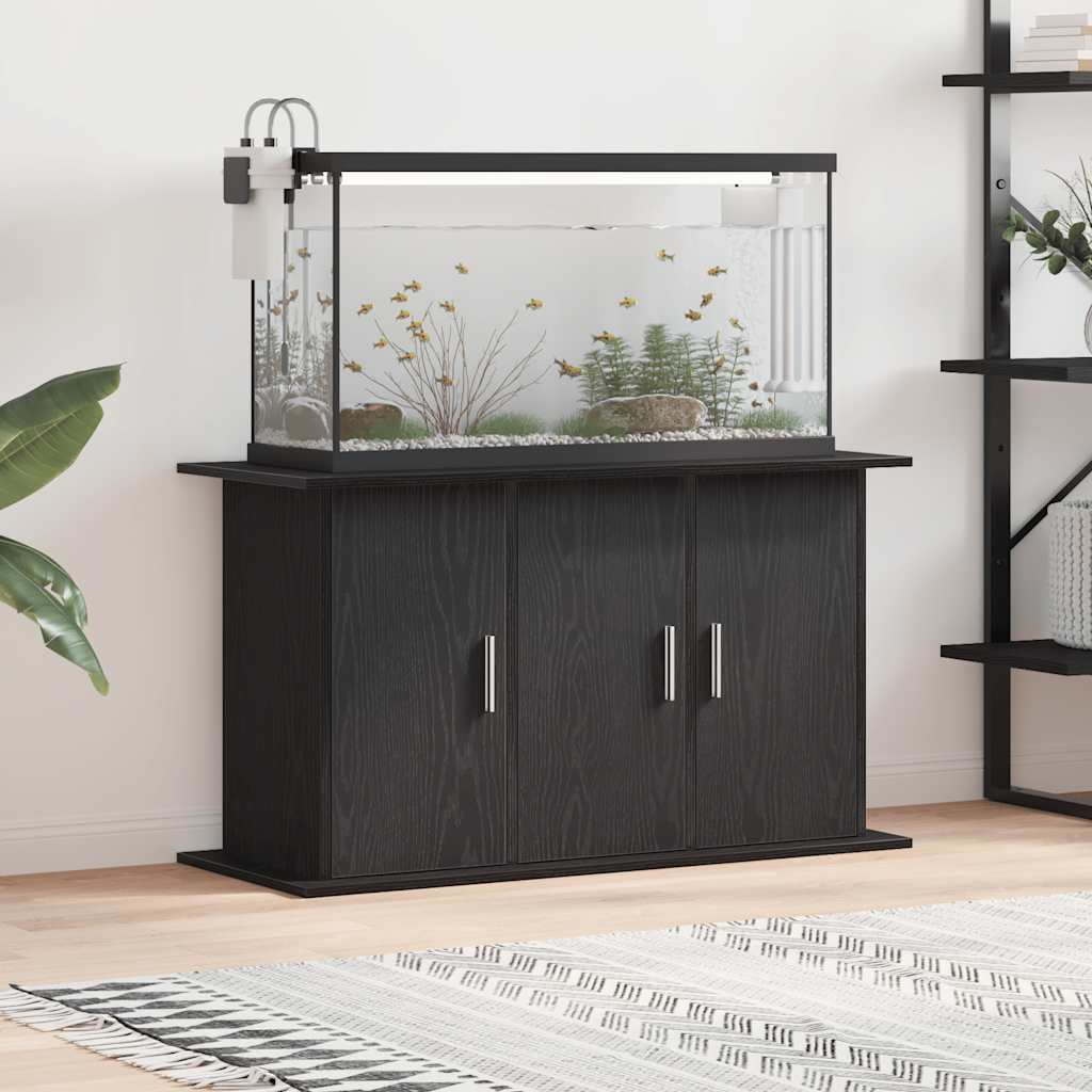 Aquarium Stand Black Oak 101x41x58 cm Engineered Wood