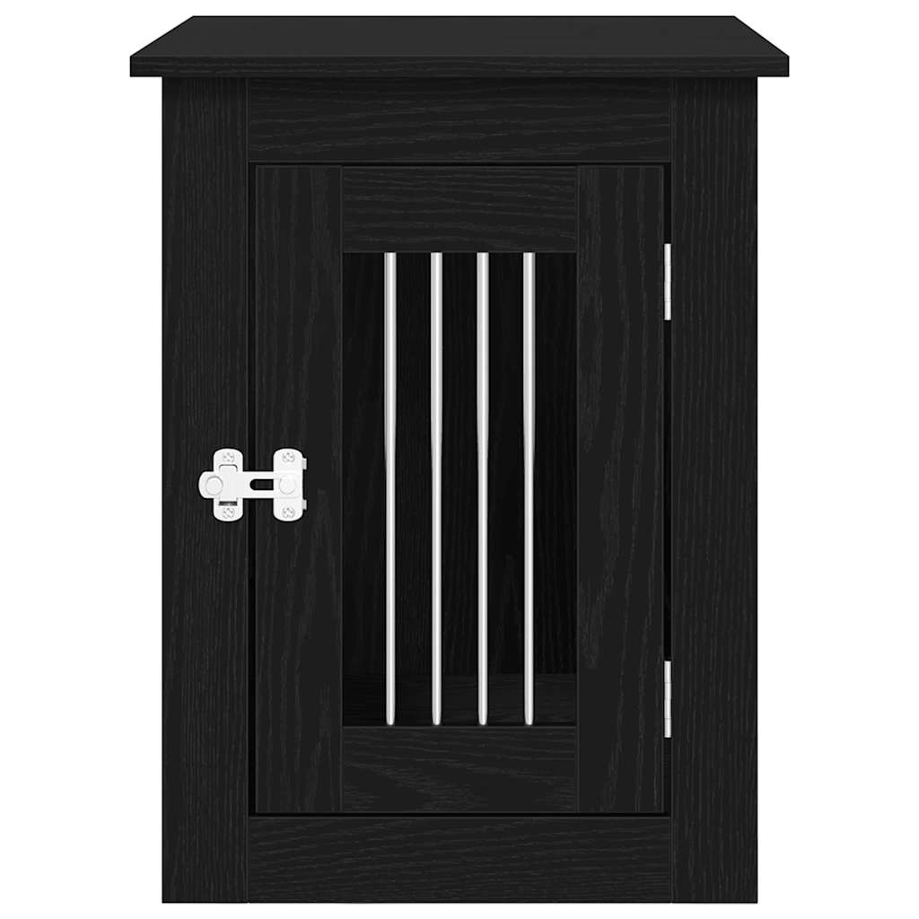 Dog Crate Furniture Black Oak 45x62x59 cm Engineered Wood
