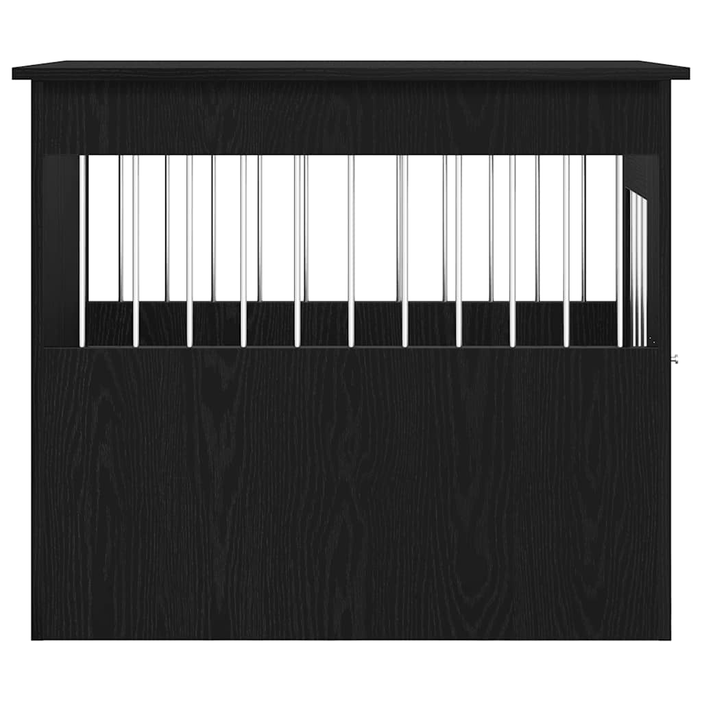 Dog Crate Furniture Black Oak 55x80x68 cm Engineered Wood