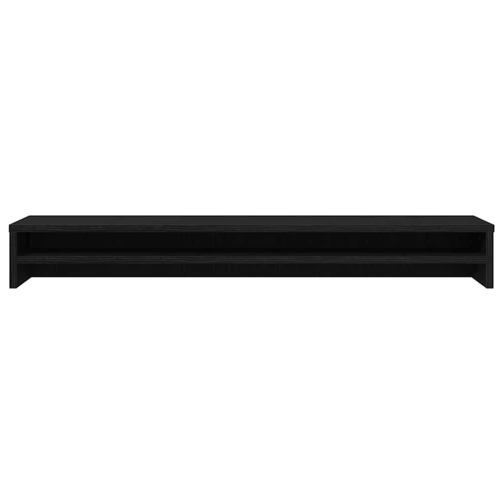 Monitor Stand Black Oak 100x24x13 cm Engineered Wood