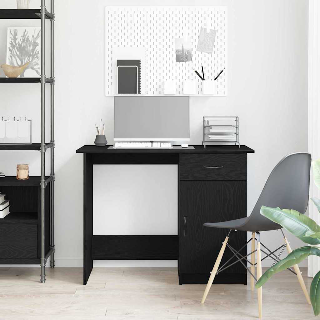 Desk Black Oak Engineered Wood 100 x 50 x 76 cm