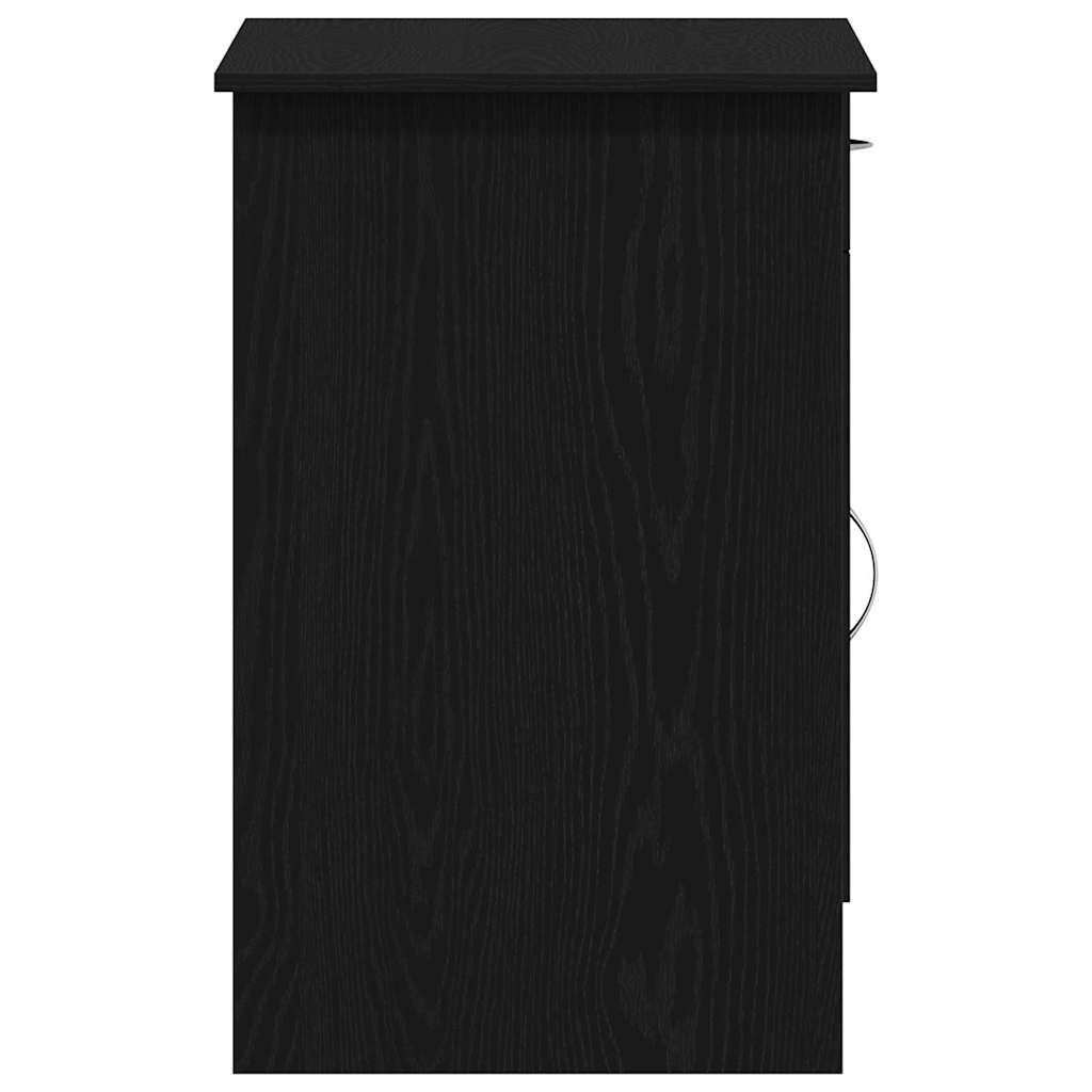 Desk with Drawer Black Oak 100 x 50 x 76 cm Engineered Wood