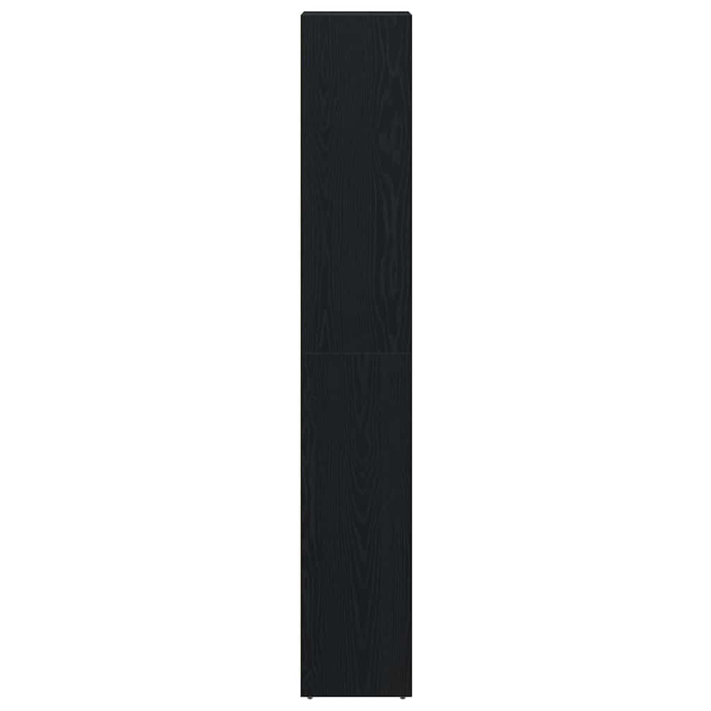 Bathroom Cabinet Black Oak 30 x 30 x 183,5 cm Engineered Wood
