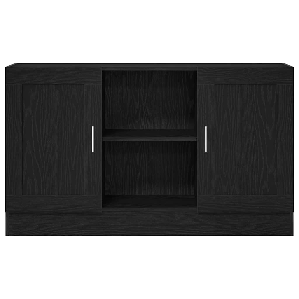 Sideboard Black Oak 120 x 30,5 x 70 cm Engineered Wood
