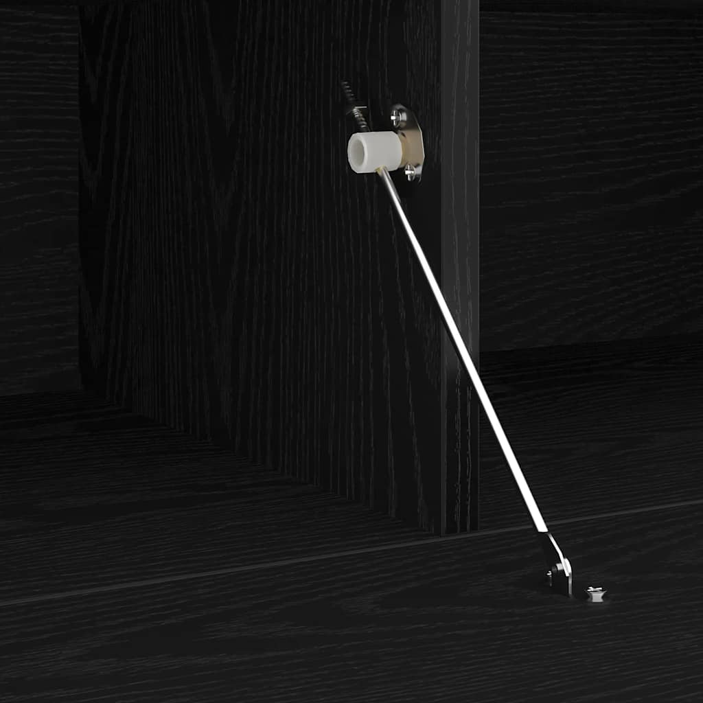 TV Cabinet Black Oak 75 x 35 x 40 cm Engineered Wood