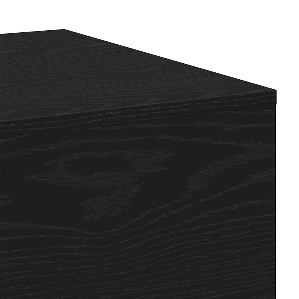 Coffee Table Black Oak 100 x 49,5 x 31 cm Engineered Wood