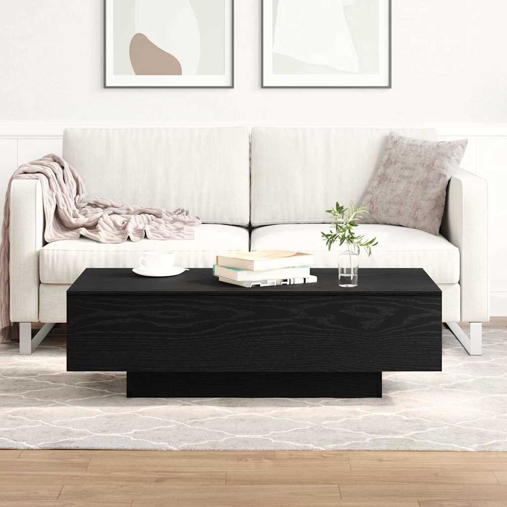 Coffee Table Black Oak 100 x 49,5 x 31 cm Engineered Wood