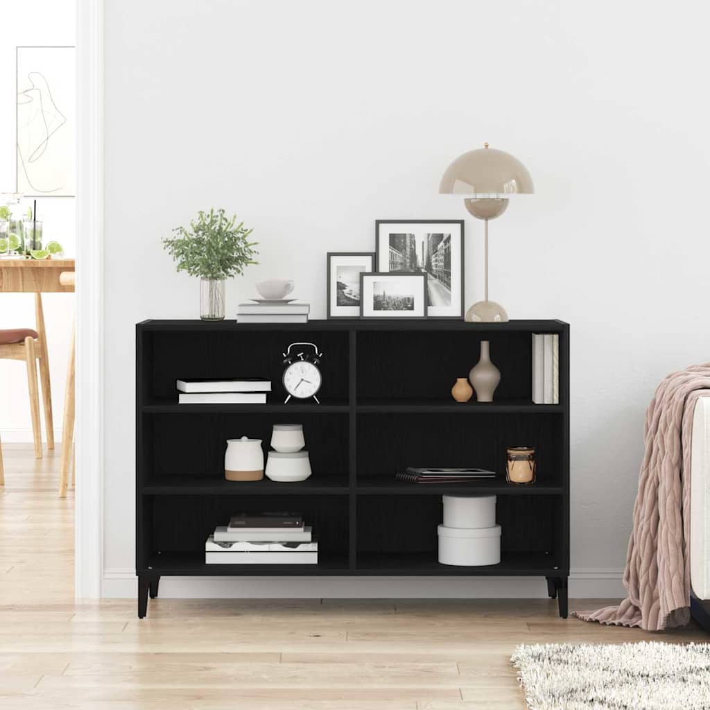 Sideboard Black Oak 103,5 x 35 x 70 cm Engineered Wood
