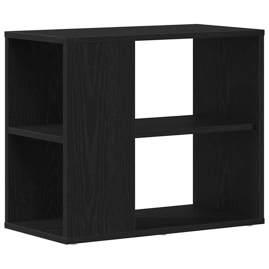 Sideboard with Drawer Black Oak 60 x 30 x 50 cm Engineered Wood