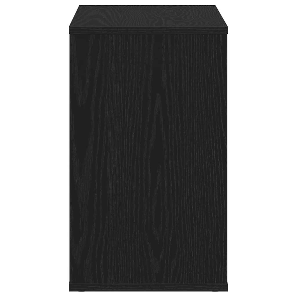 Sideboard with Drawer Black Oak 60 x 30 x 50 cm Engineered Wood