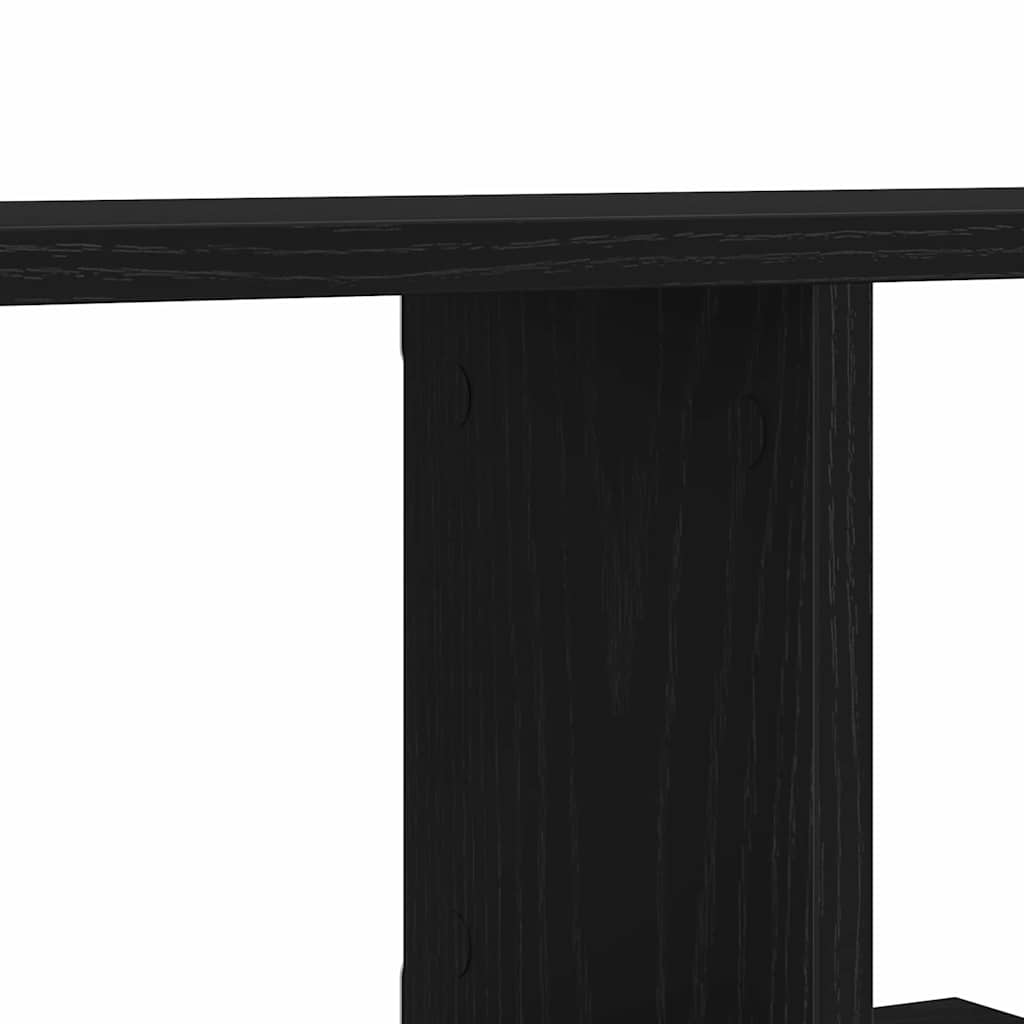 Wall-mounted TV Shelf Wall-Mounted Black Oak 125 x 18 x 23 cm