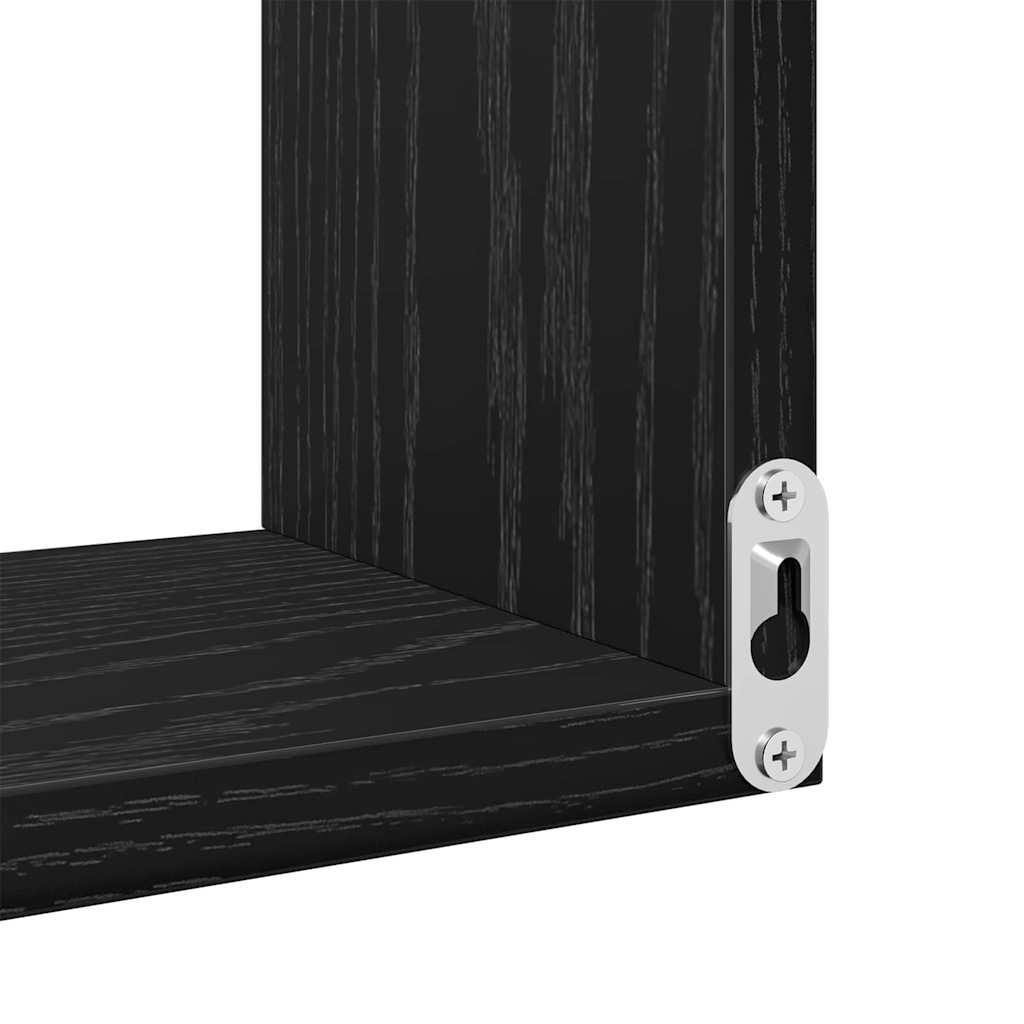 Wall Shelf Wall-Mounted Black Oak 40 x 40 x 49,5 cm