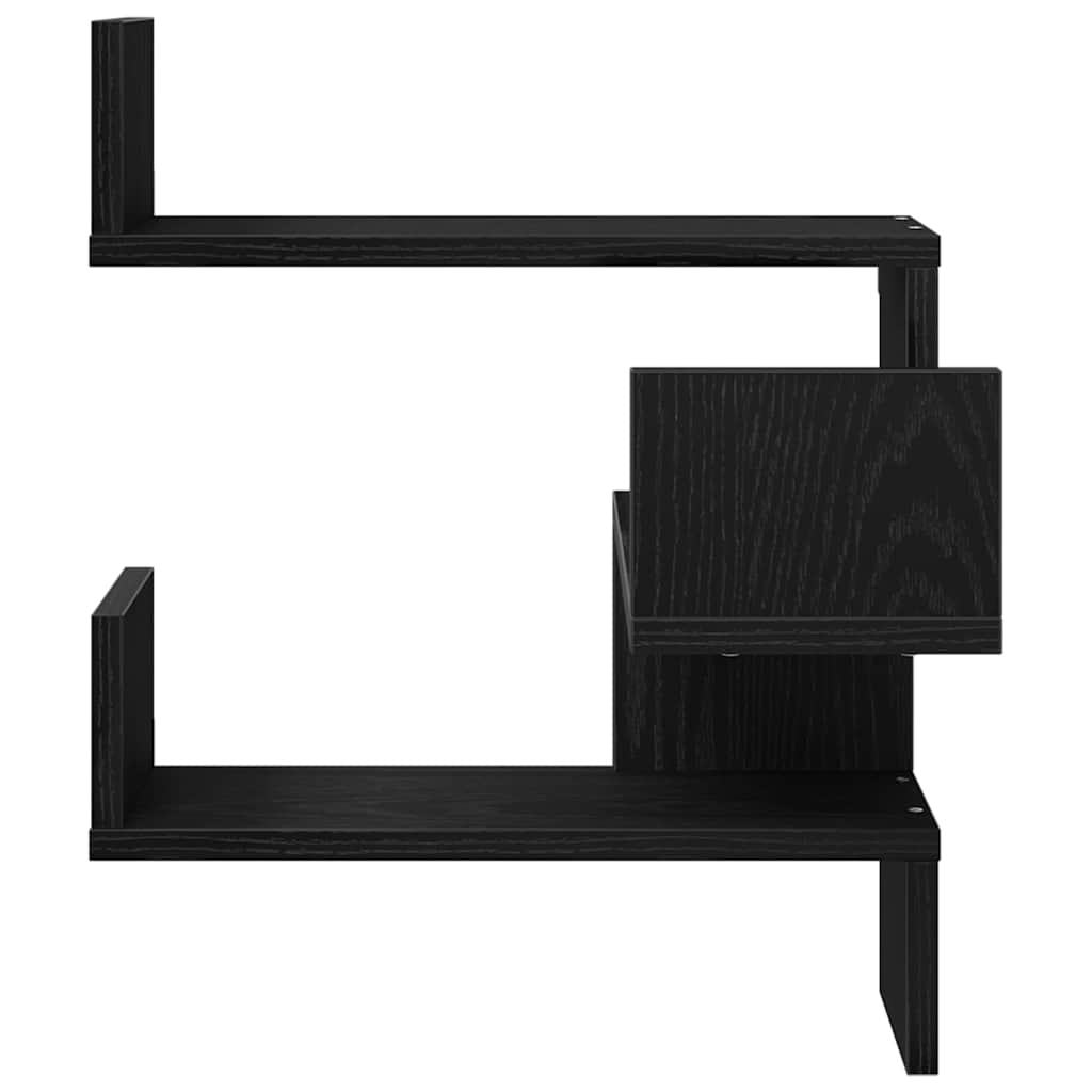 Wall Shelf Wall-Mounted Black Oak 40 x 40 x 49,5 cm