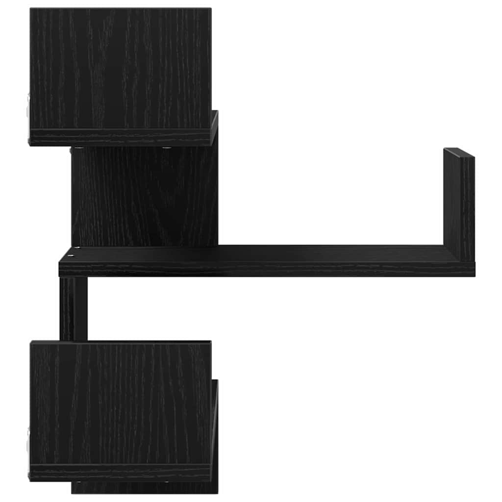 Wall Shelf Wall-Mounted Black Oak 40 x 40 x 49,5 cm