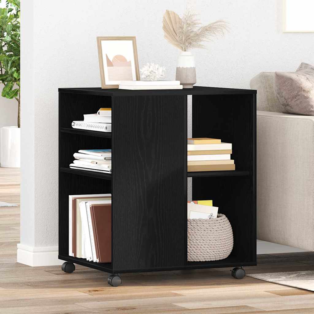 Storage Cabinet 60 x 53 x 72,5 cm Engineered Wood Black Oak