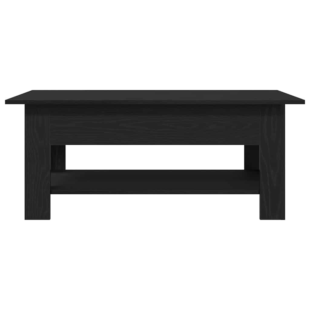 Coffee Table Black Oak 102 x 55 x 42 cm Engineered Wood