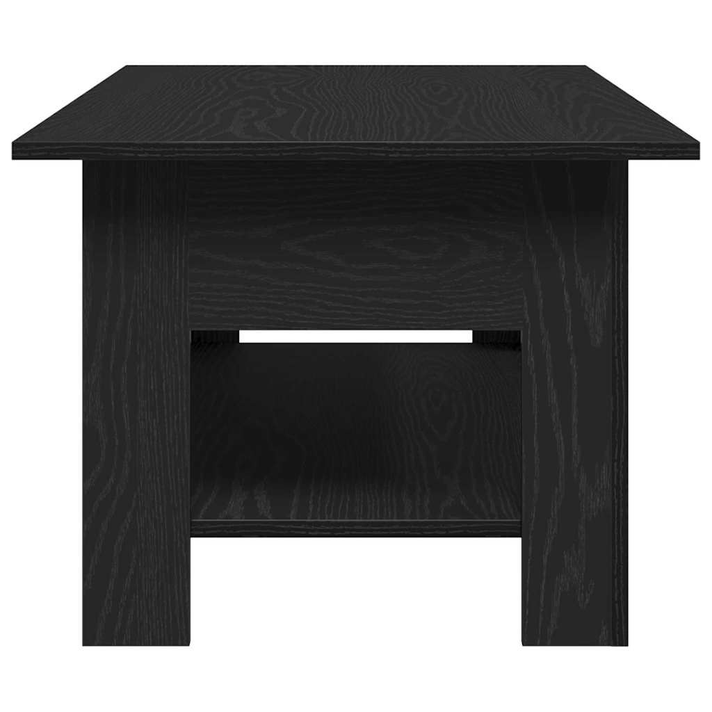 Coffee Table Black Oak 102 x 55 x 42 cm Engineered Wood