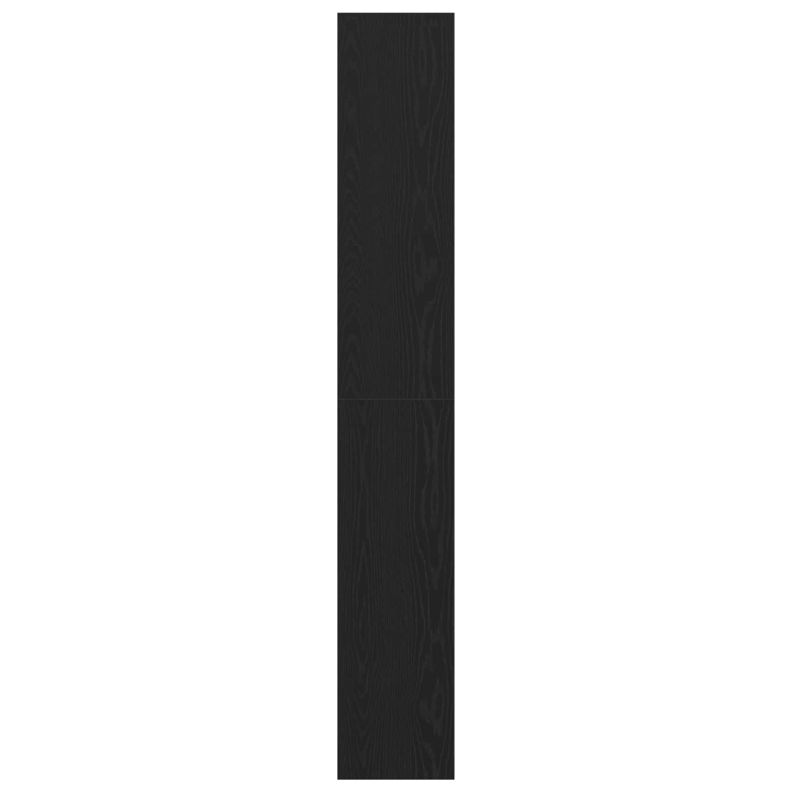 Book Cabinet 6-Tier 40 x 30 x 198 cm Engineered Wood Black Oak