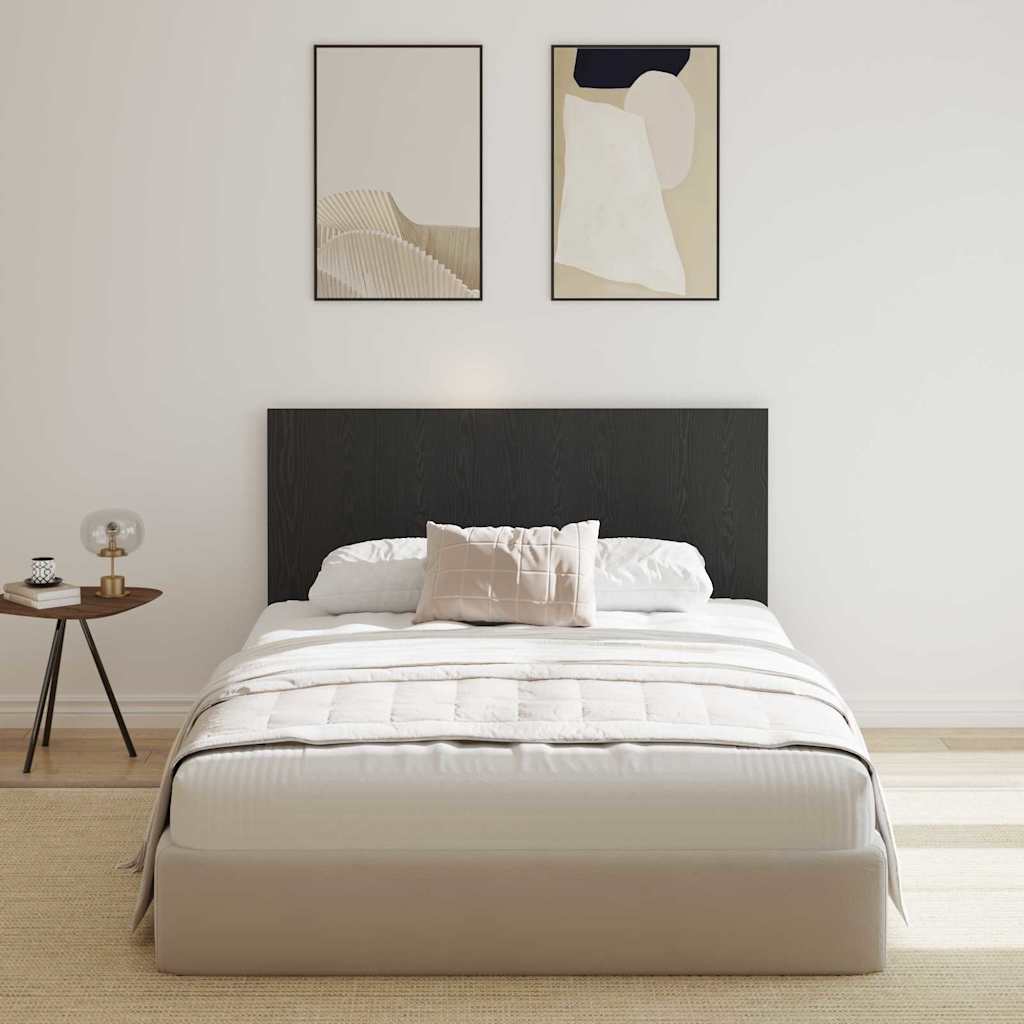 Bed Headboard Black Oak 160 x 1.5 x 80.5 cm Engineered Wood