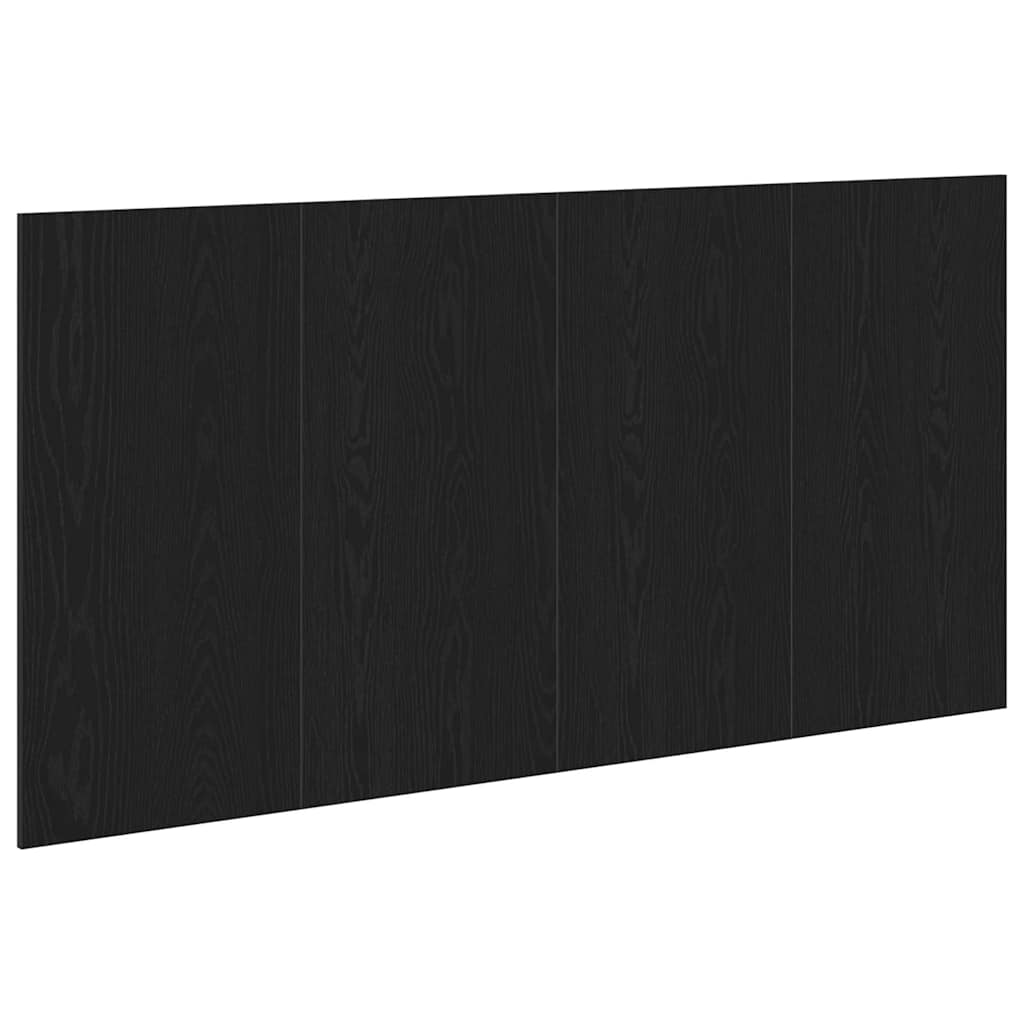 Bed Headboard Black Oak 160 x 1.5 x 80.5 cm Engineered Wood
