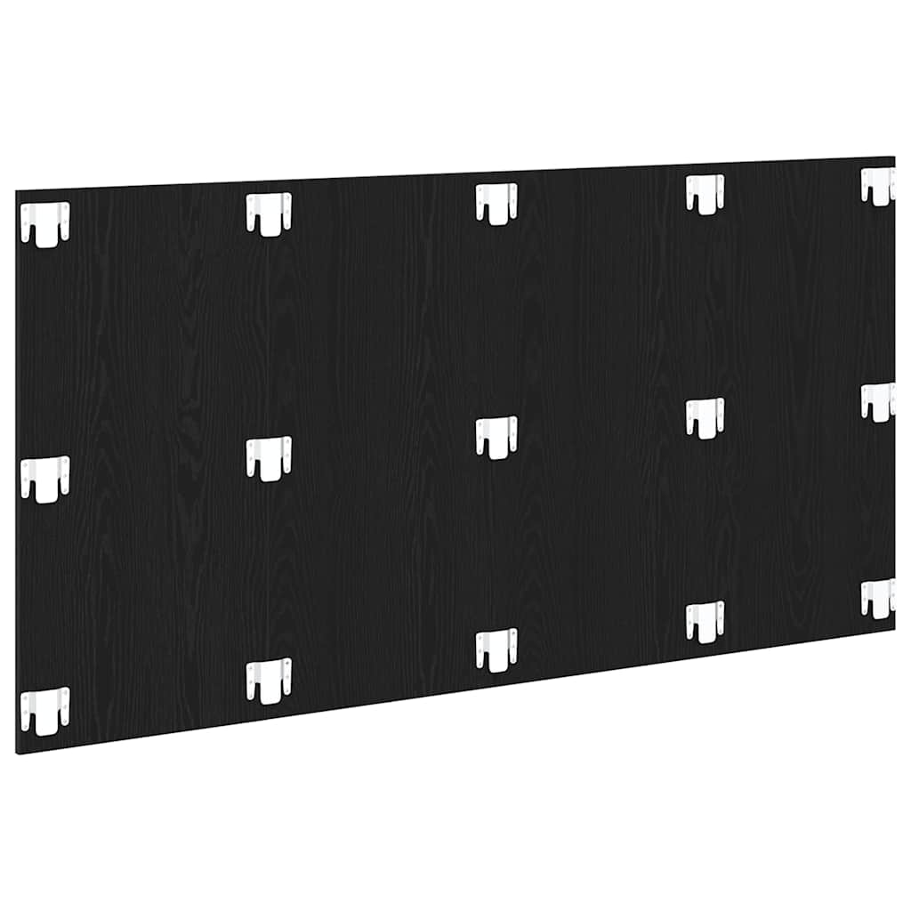 Bed Headboard Black Oak Engineered Wood