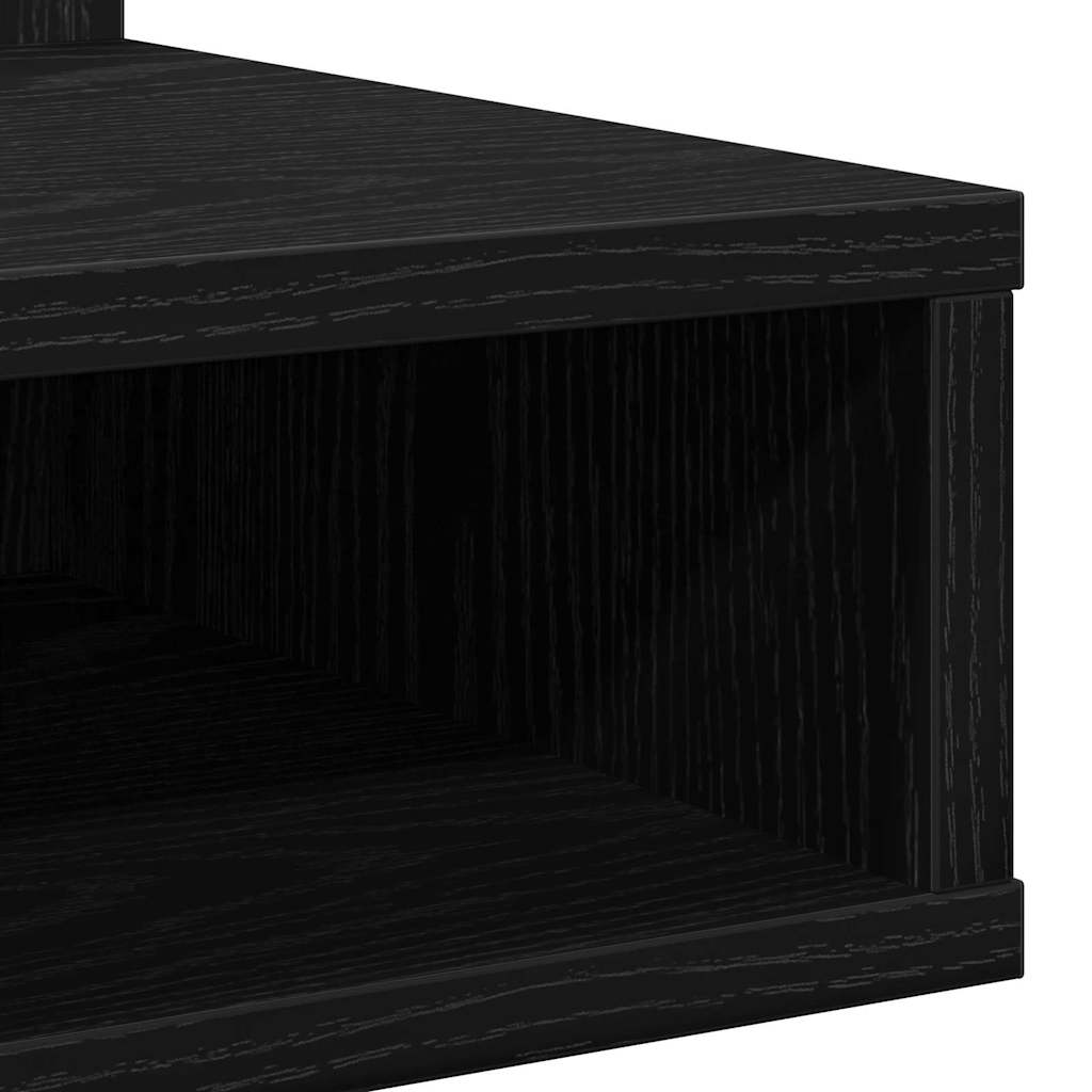 Mirror Cabinet Black Oak 90 x 31,5 x 62 cm Engineered Wood