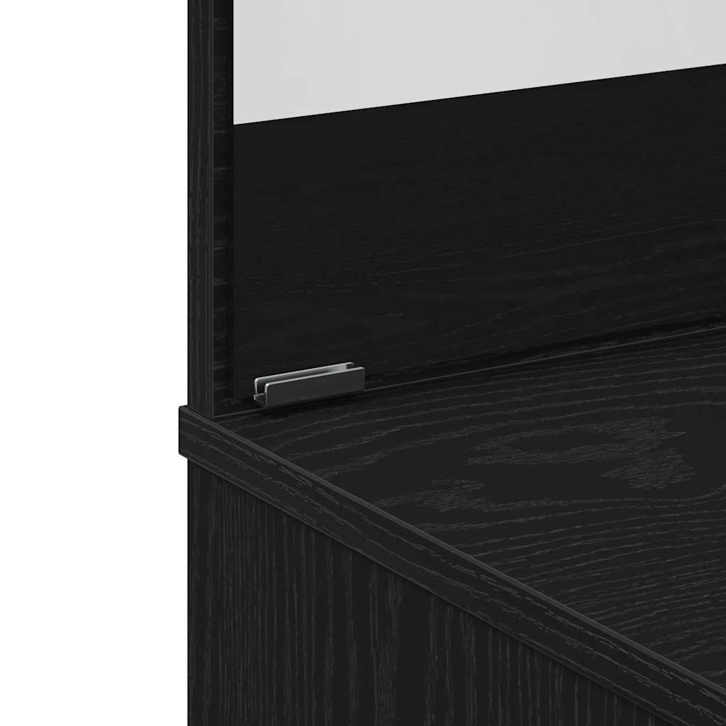Dressing Table Black Oak 74,5 x 40 x 141 cm Engineered Wood