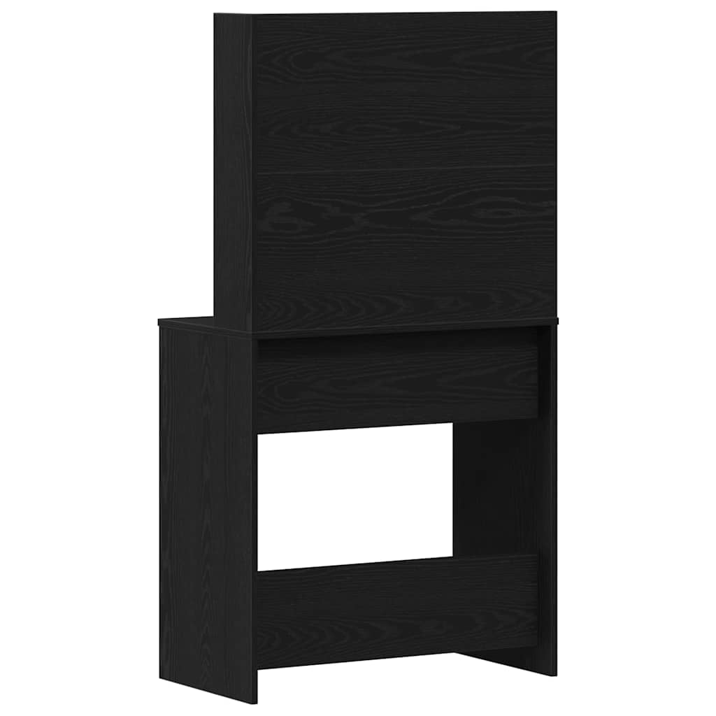Dressing Table Black Oak 74,5 x 40 x 141 cm Engineered Wood