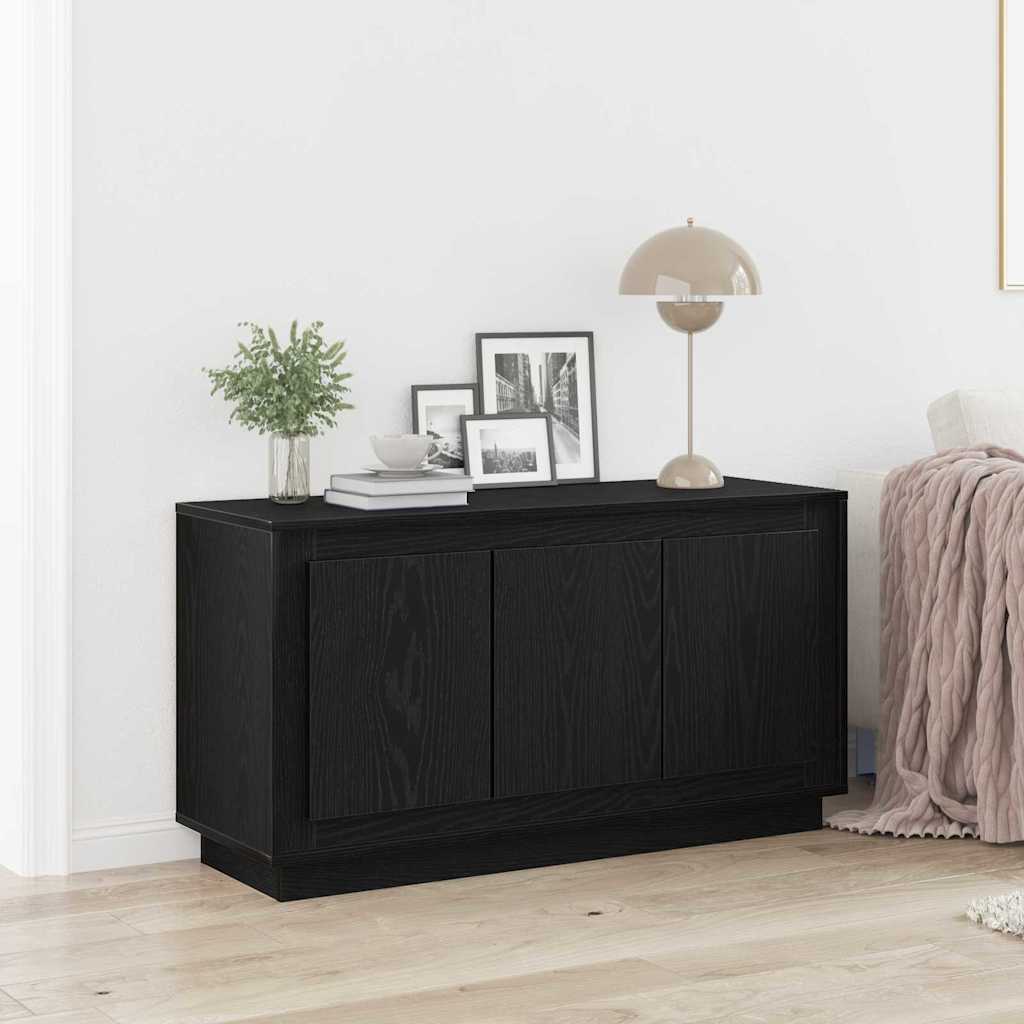 Sideboard Black Oak 102 x 35 x 55 cm Engineered Wood