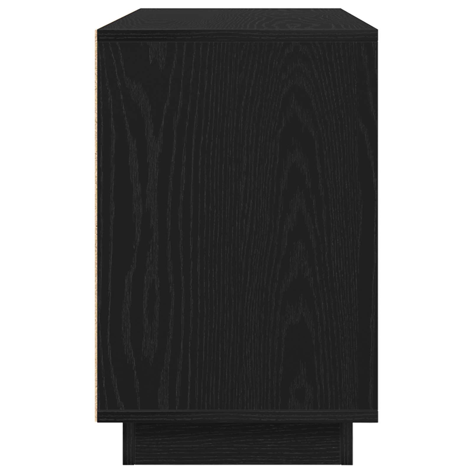 Sideboard Black Oak 102 x 35 x 55 cm Engineered Wood