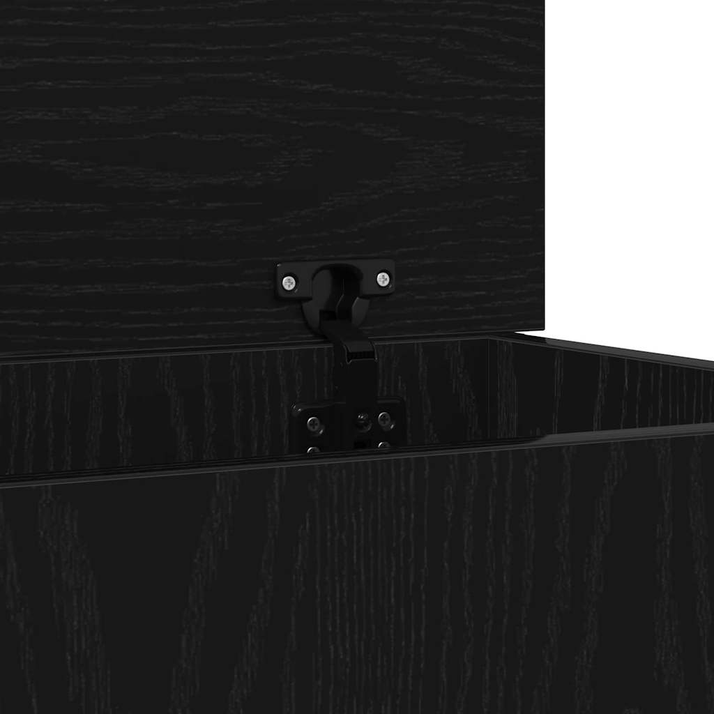 Storage Box Black oak 70 x 40 x 38 cm Engineered Wood