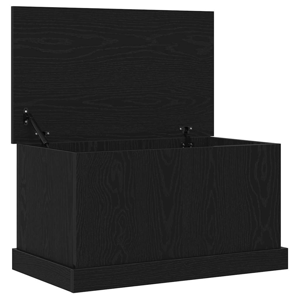 Storage Box Black oak 70 x 40 x 38 cm Engineered Wood