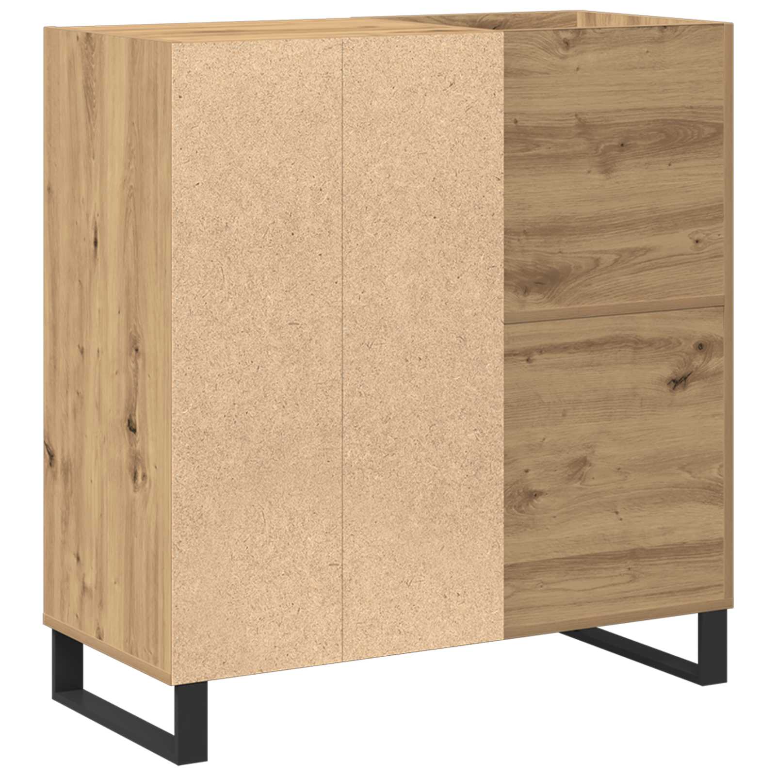 Record Cabinet Artisan oak 84,5 x 38 x 89 cm Engineered Wood