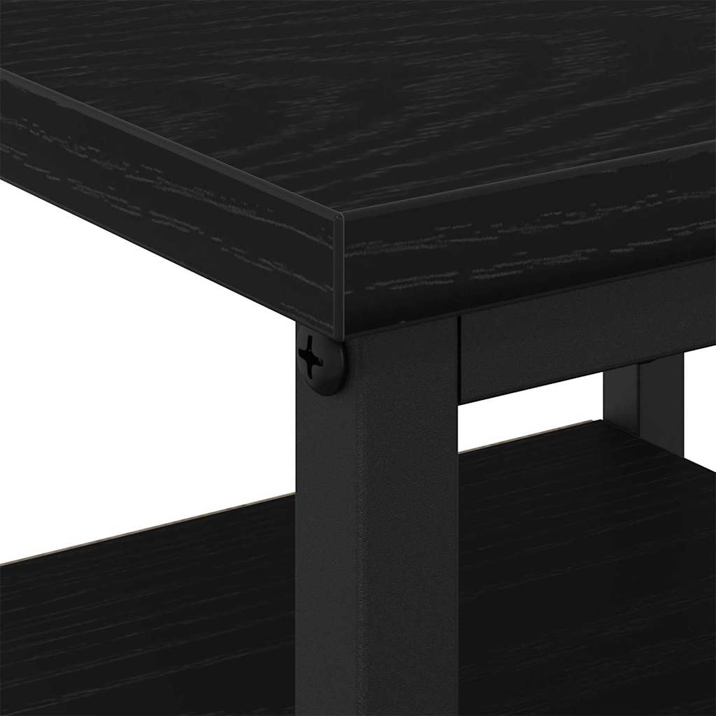 Bedside Cabinet 2 pcs Black Oak 34 x 36 x 50 cm Engineered Wood